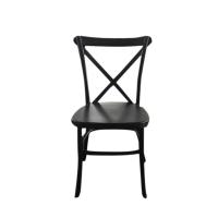 Vintage black PP Resin X Back Chair